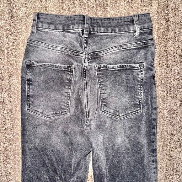 We The Free Free People Black Washed Denim Jeans Size 26 - Picture 9 of 9